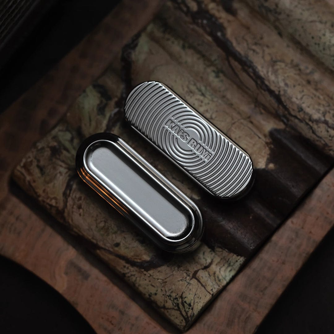 Fidget Slider – KAIS RUYI S | Stainless Steel Zirconium DLC Mokume Push Slider EDC