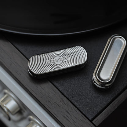 Fidget Slider – KAIS RUYI S | Stainless Steel Zirconium DLC Mokume Push Slider EDC