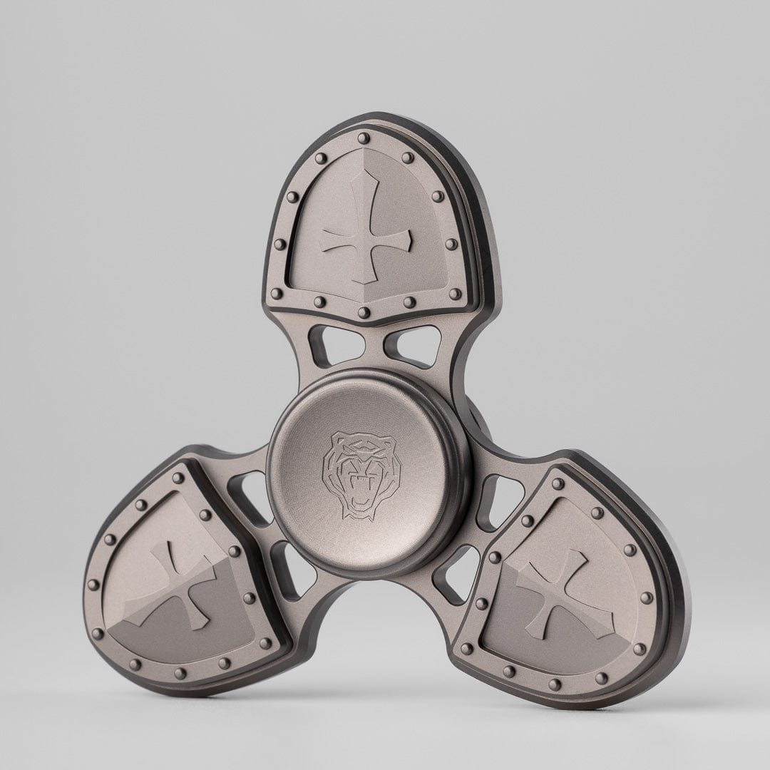 Fidget Spinner – KASFLY Tri-Crusader | Titanium Bronze EDC Tri-Blade Spinner
