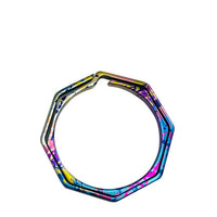Splatter / Octagonal Key Ring Large