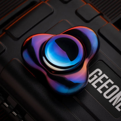 Fidget Spinner – Kinetics Tri Cell | Copper Titanium Zirconium Oil Slick EDC