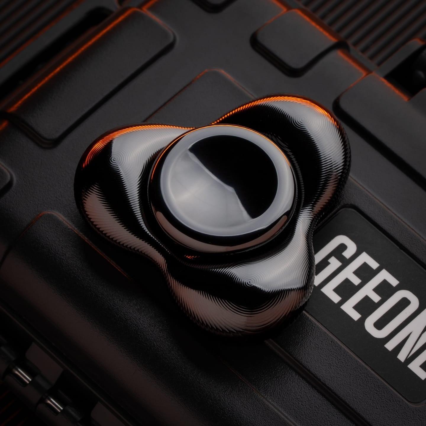 Fidget Spinner – Kinetics Tri Cell | Copper Titanium Zirconium Oil Slick EDC