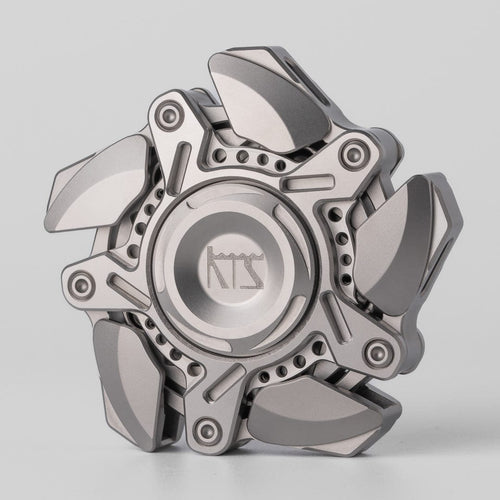 Hand Spinner – KTS Origin-5 | Titanium Zirconium 5-Blade EDC Fidget Spinner