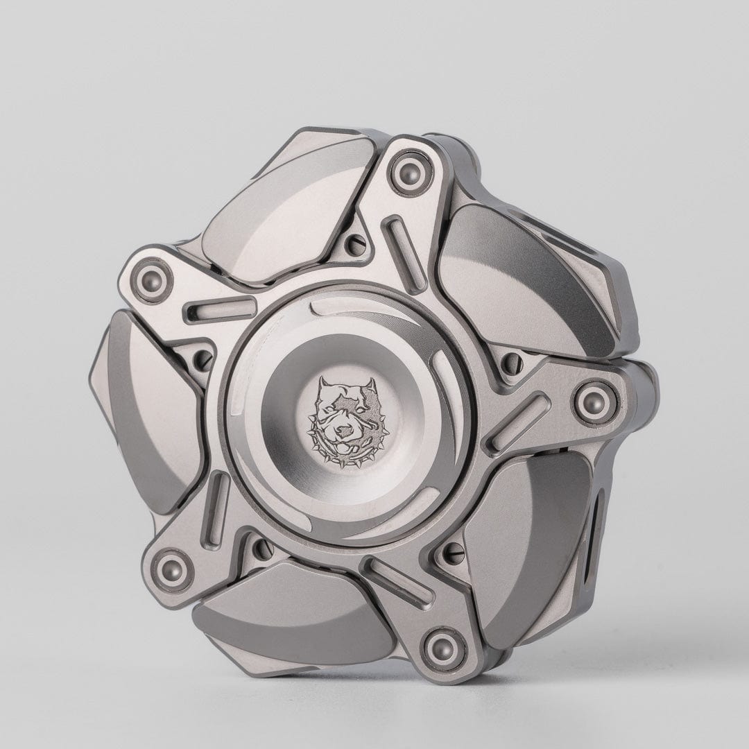 Hand Spinner – KTS Origin-5 | Titanium Zirconium 5-Blade EDC Fidget Spinner