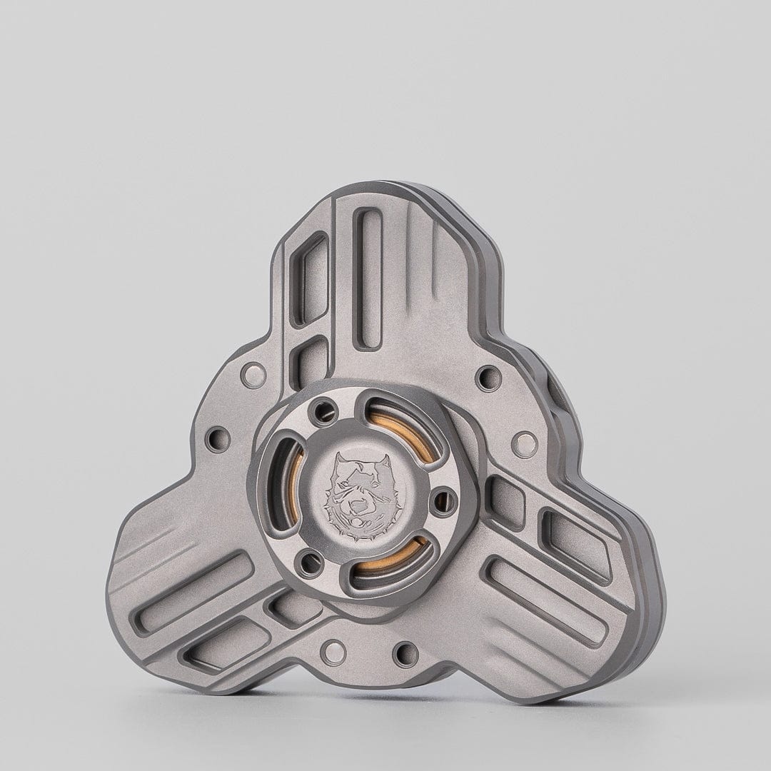 Fidget Spinner – KTS Tri Linkage Spinner | Titanium Zirconium CNC EDC