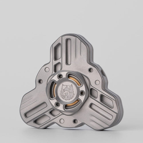 Fidget Spinner – KTS Tri Linkage Spinner | Titanium Zirconium CNC EDC