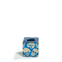 Blue Skull / Small Square Bead