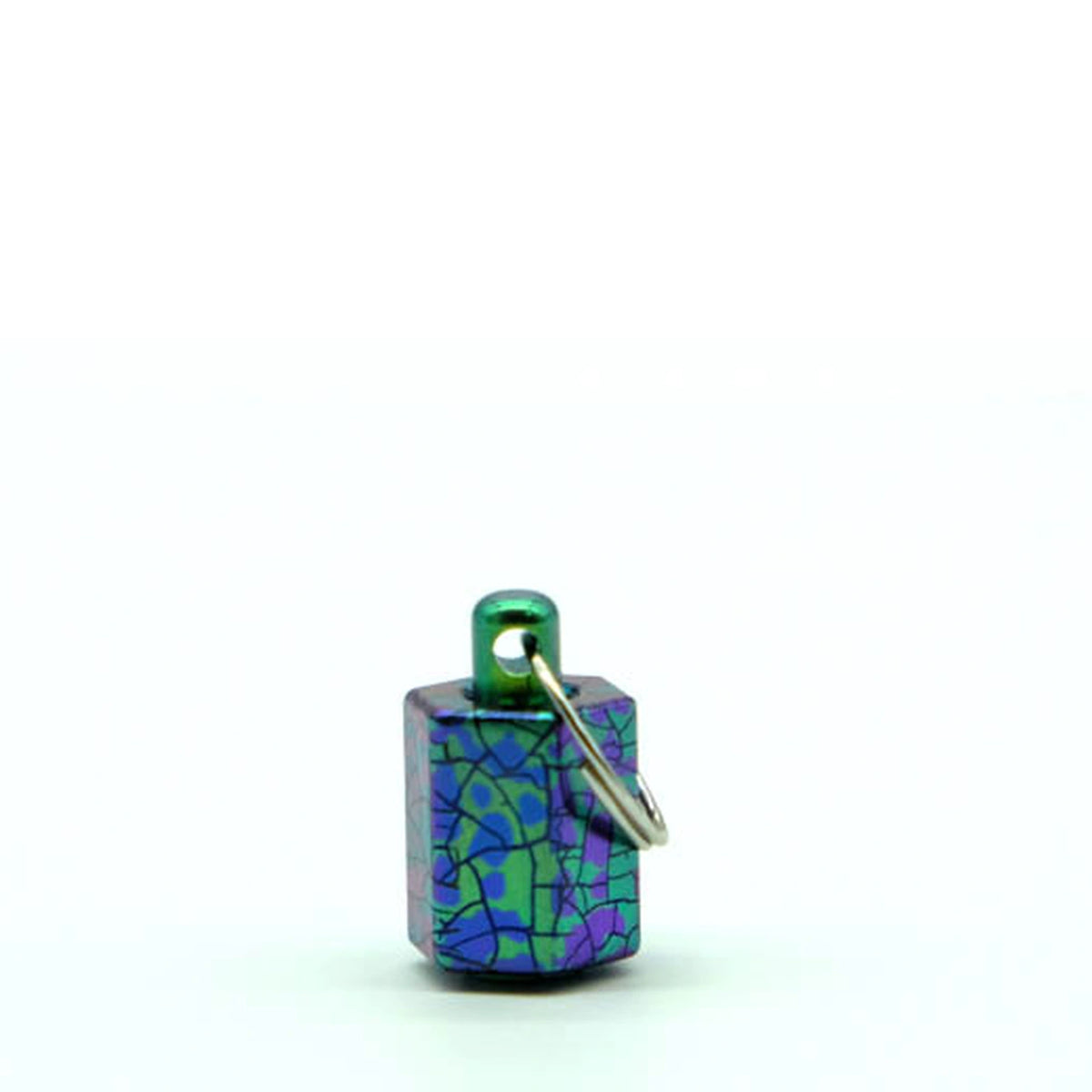 Camouflage Titanium Lanyard Beads: hexagonal bead with center post (gallery view 14).
