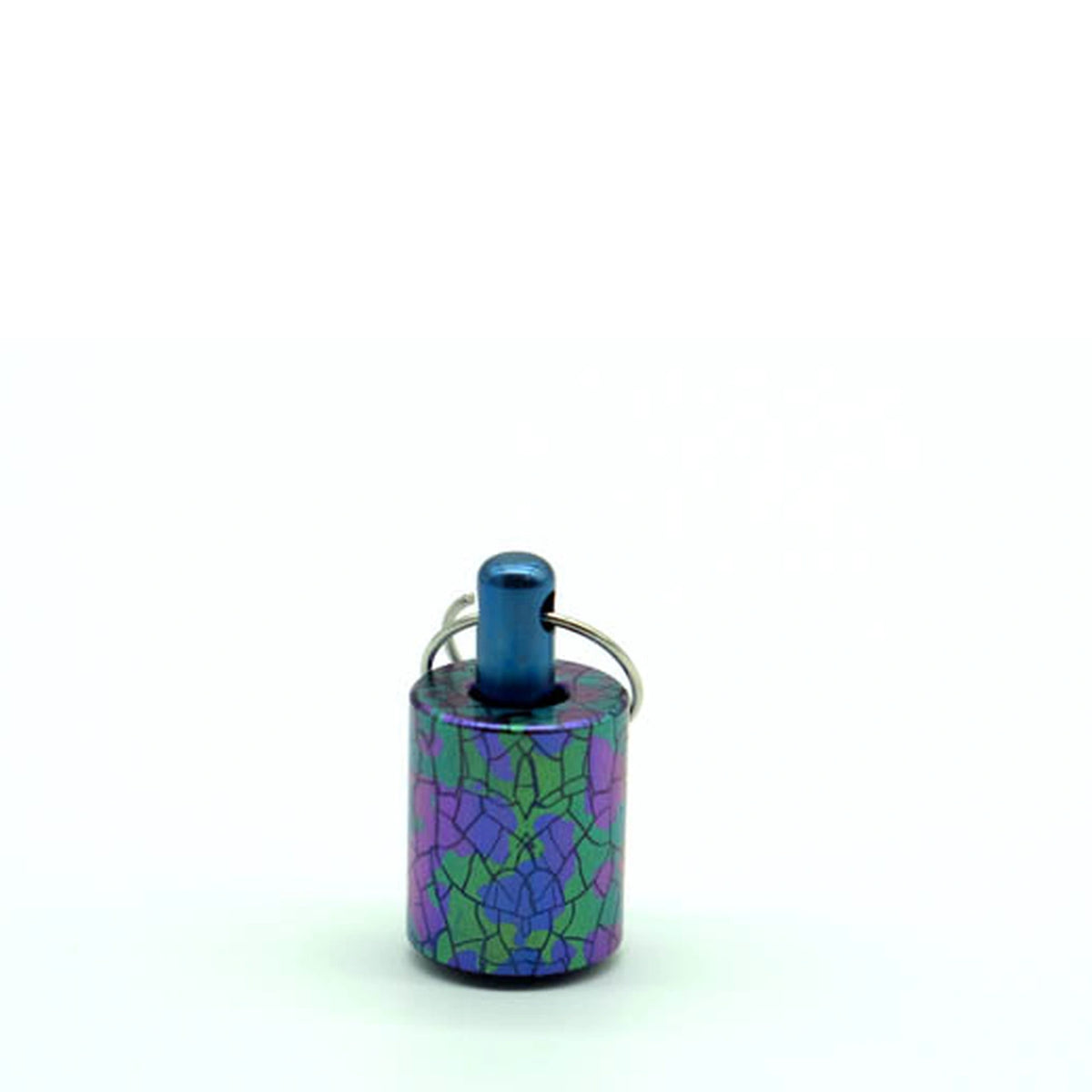 Camouflage Titanium Lanyard Beads: long round bead with center post (gallery view 13).