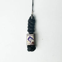 Large Square Bead / Sea Shark Silver + Woven Cord