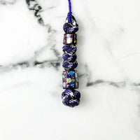 Planet Artwork Small Round Bead + Hexagonal Bead + Woven Cord
