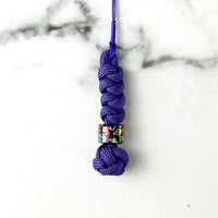 Planet Artwork / Small Round Bead + Woven Cord