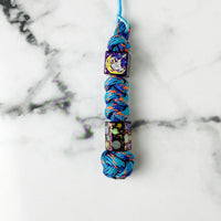 Planet Artwork Small Square Bead + Hexagonal Bead + Woven Cord
