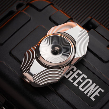 EDC Spinner – LARK EDC Open Armor Worm Hole | Stainless Steel Titanium Zirconium Fidget Spinner