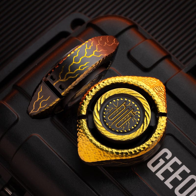Gyroscope Toy – LAUTIE Bit-04 | Zirconium Titanium Brass Steel EDC Fidget Spinner