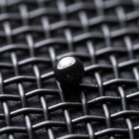 Black Ceramic Bead (9pcs)