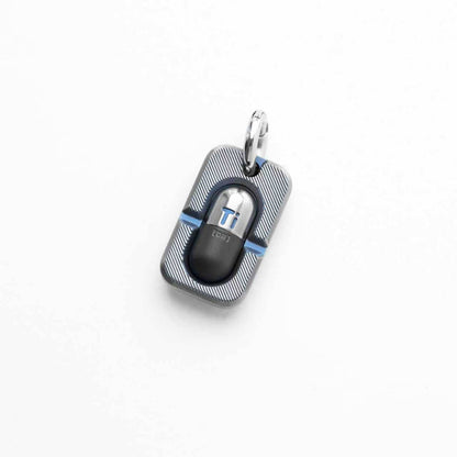EDC Lanyard Bead – LAUTIE Capsule Pendant | Stainless Steel Titanium Zirconium EDC Bead