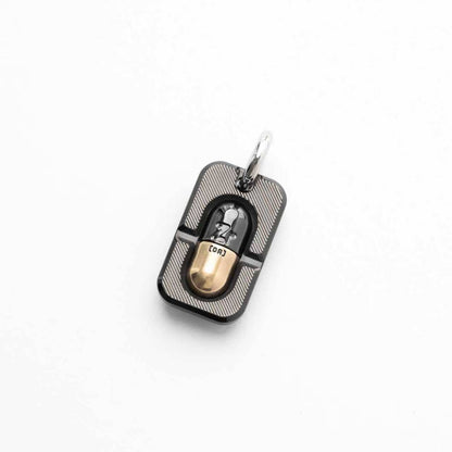 EDC Lanyard Bead – LAUTIE Capsule Pendant | Stainless Steel Titanium Zirconium EDC Bead