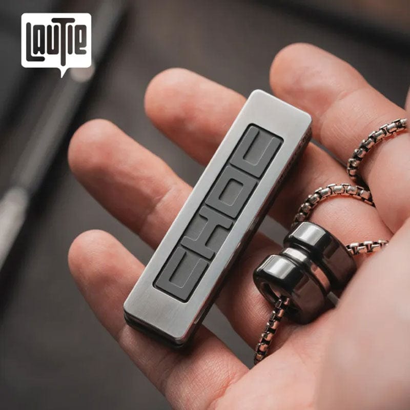 Mechanical Fidget Slider – LAUTIE Choc | Titanium Zirconium PEEK EDC Push Slider
