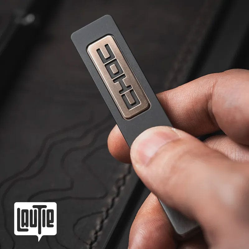 Mechanical Fidget Slider – LAUTIE Choc | Titanium Zirconium PEEK EDC Push Slider