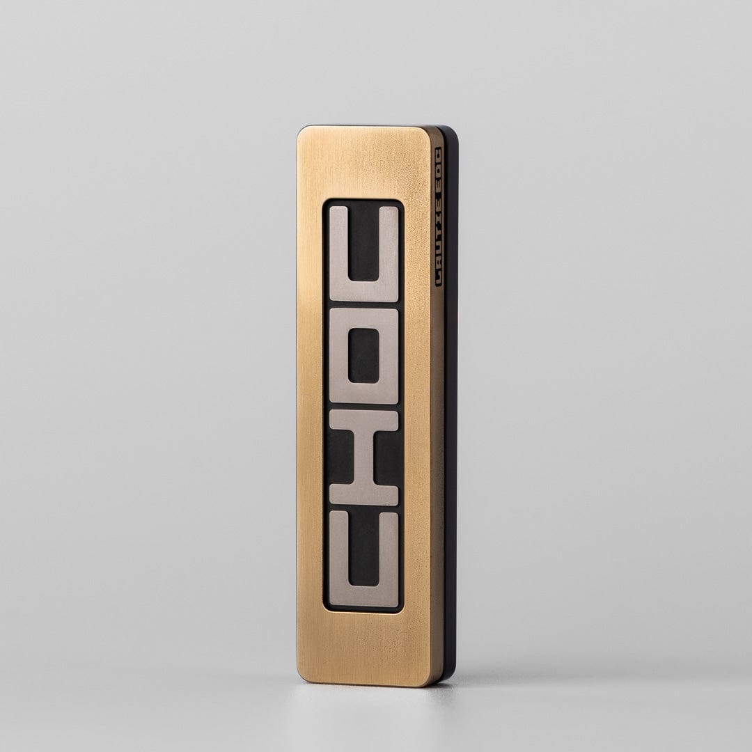 Mechanical Fidget Slider – LAUTIE Choc | Titanium Zirconium PEEK EDC Push Slider