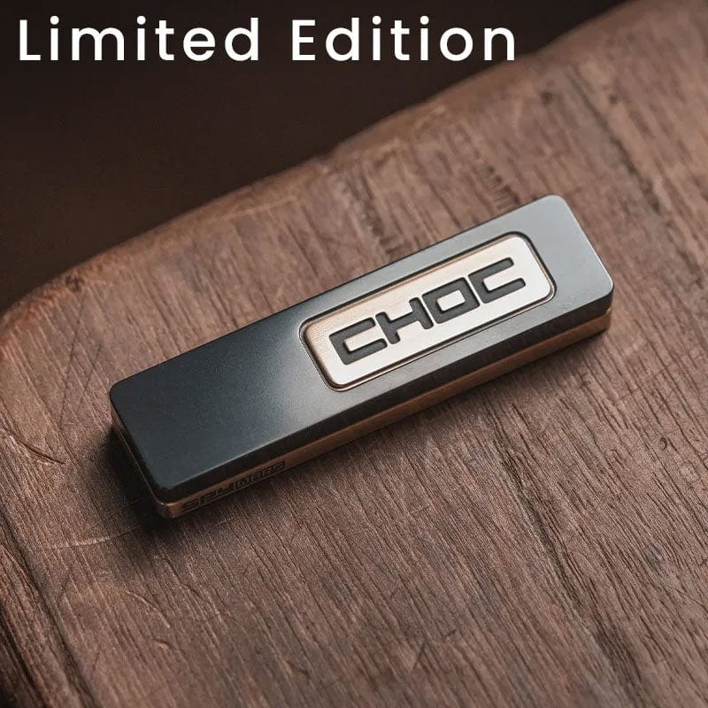 Mechanical Fidget Slider – LAUTIE Choc | Titanium Zirconium PEEK EDC Push Slider