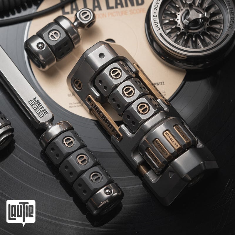 Mechanical Slider – LAUTIE JACKPOT 2.0 | Stainless Steel Zirconium Brass EDC Push Slider