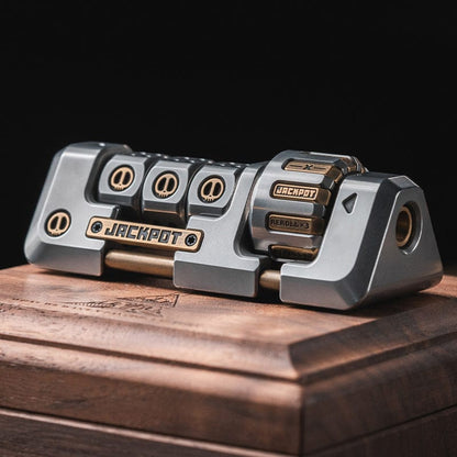 Mechanical Slider – LAUTIE JACKPOT 2.0 | Stainless Steel Zirconium Brass EDC Push Slider