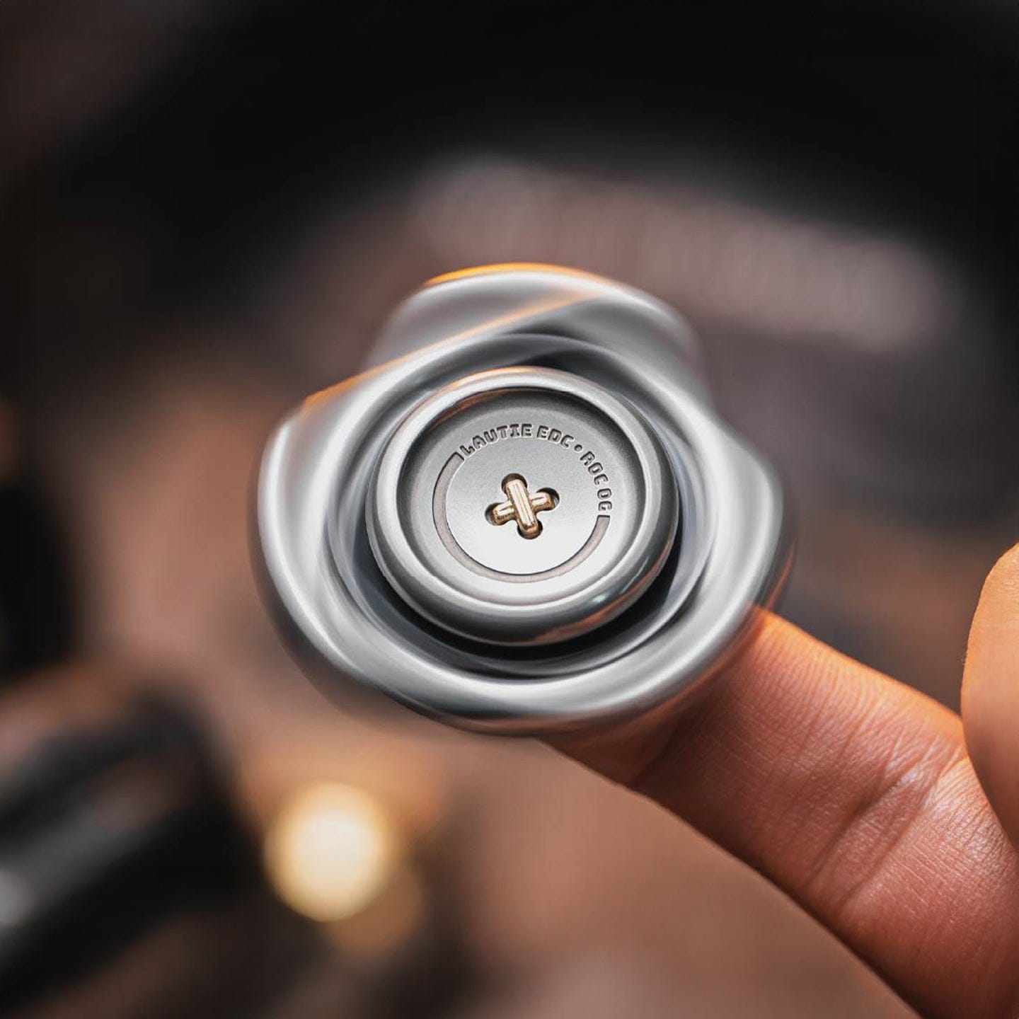 Fidget Spinner EDC – LAUTIE Roc OG | Titanium Zirconium Stainless Steel Precision Spinner