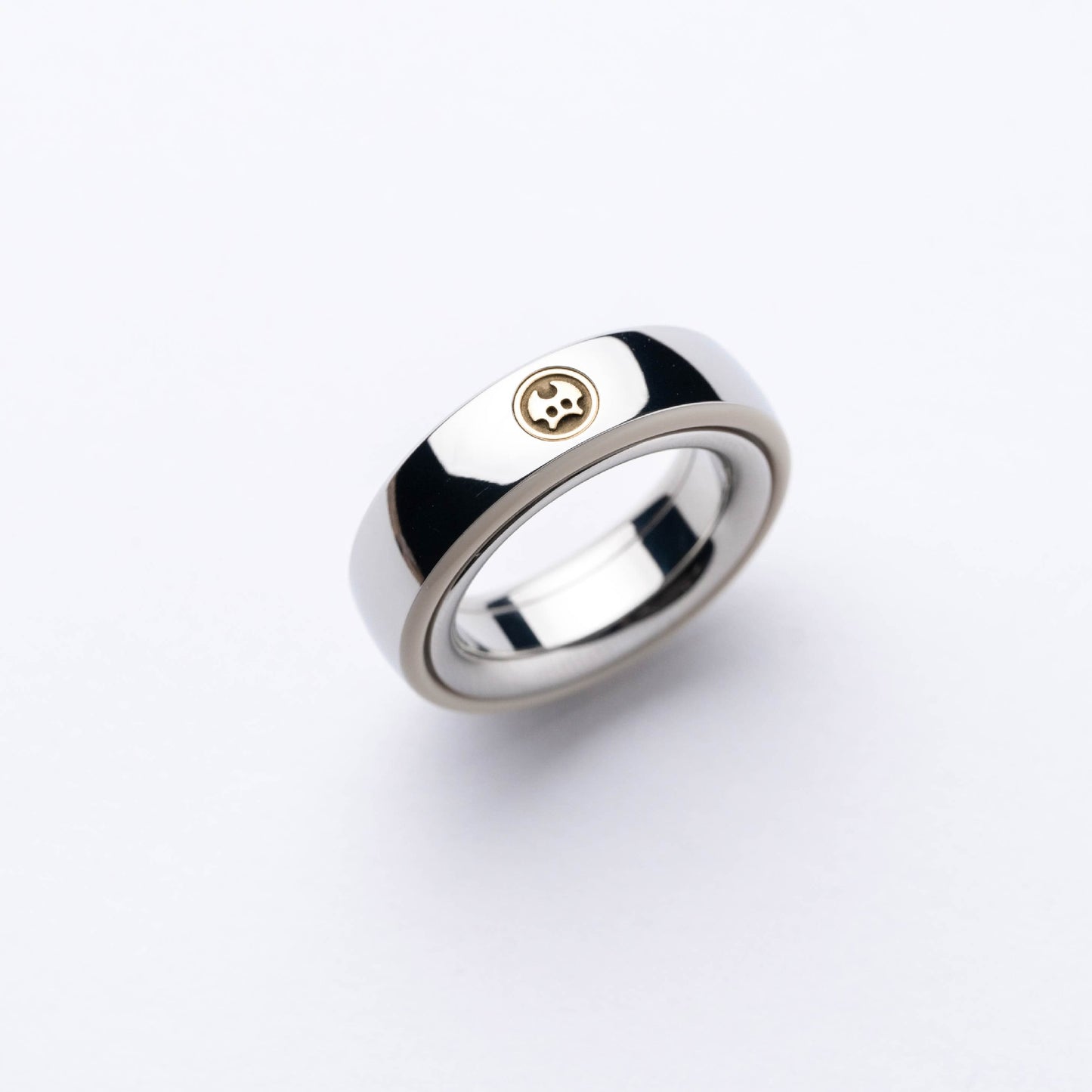 Gyroscope Toy – LAUTIE Mechanic-I Slim | Aluminum Titanium Zirconium Ring Spinner