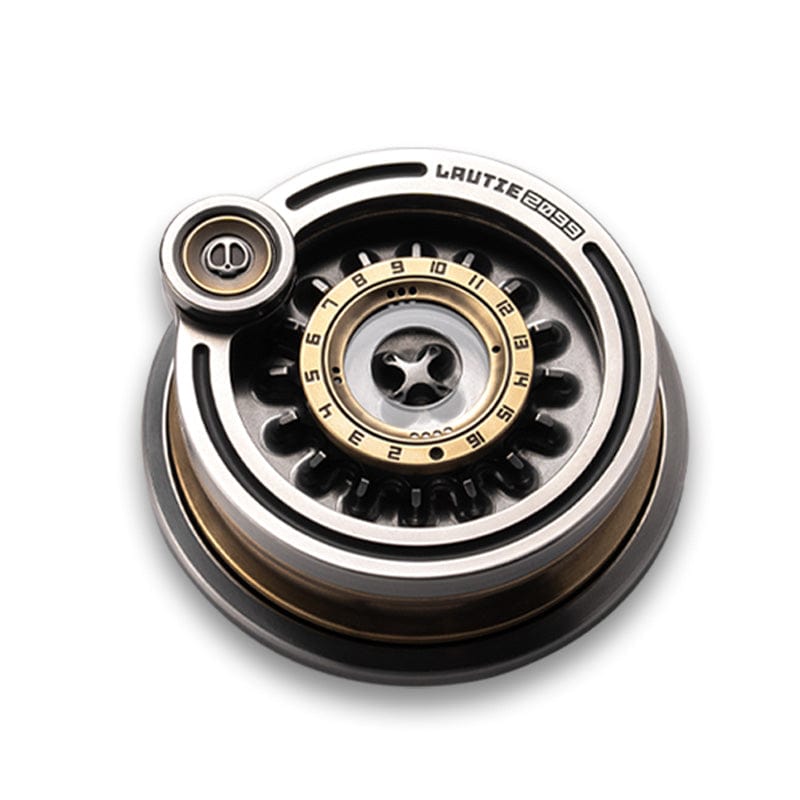 Tactile Slider – LAUTIE Mega | Brass Zirconium Stainless Steel EDC Push Slider