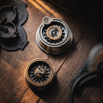 Tactile Slider – LAUTIE Mega | Brass Zirconium Stainless Steel EDC Push Slider