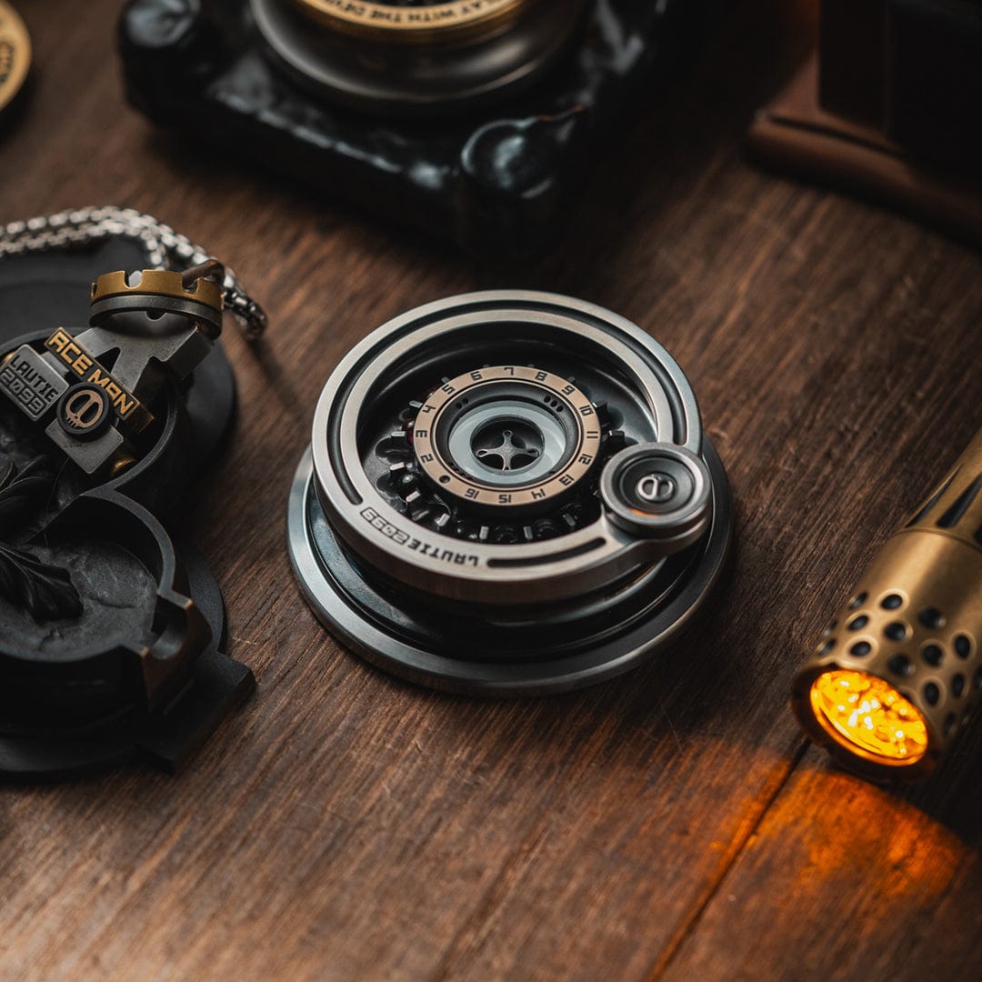 Tactile Slider – LAUTIE Mega | Brass Zirconium Stainless Steel EDC Push Slider