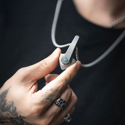 Paracord Bead – LAUTIE Pointer Pendant | Titanium Zirconium EDC Bottle Opener Lanyard