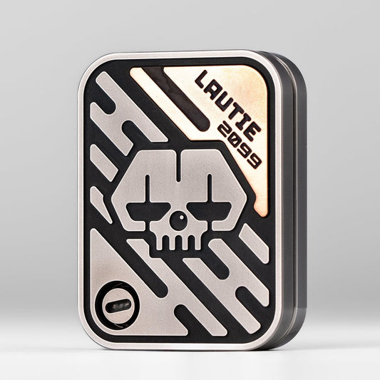 Tactile Slider – LAUTIE Poker Shuffle 2.0 | Stainless Steel Copper Zirconium EDC Push Slider