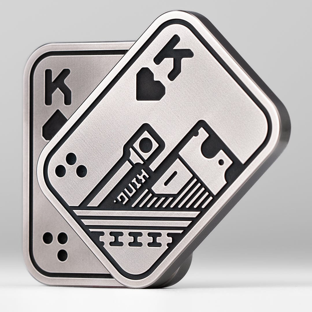 Tactile Slider – LAUTIE Poker Shuffle 2.0 | Stainless Steel Copper Zirconium EDC Push Slider