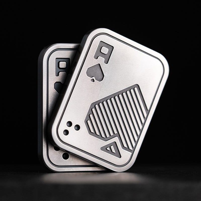 Tactile Slider – LAUTIE Poker Shuffle 2.0 | Stainless Steel Copper Zirconium EDC Push Slider