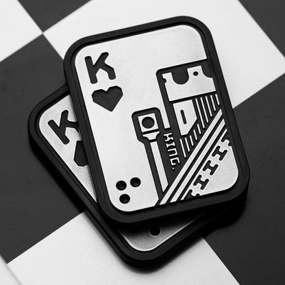 Tactile Slider – LAUTIE Poker Shuffle 2.0 | Stainless Steel Copper Zirconium EDC Push Slider