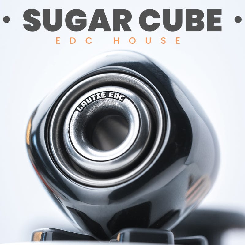 Fidget Pendant Spinner – LAUTIE Sugar Cube | EDC Lanyard Bead Copper Zirconium