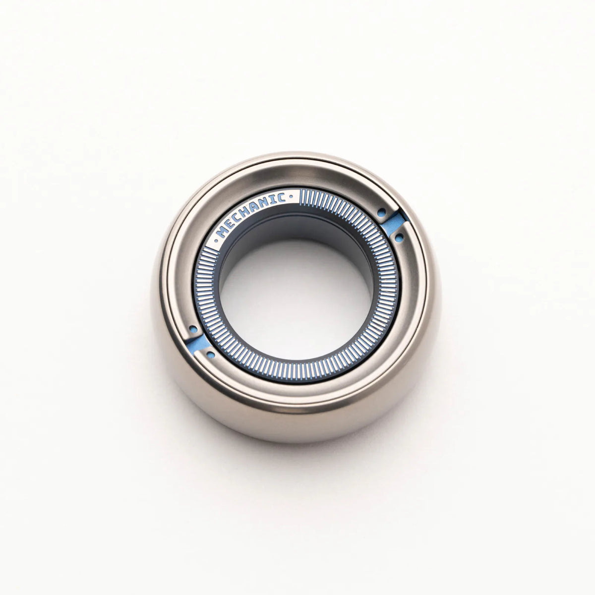 LAUTIE Mechanic C flame blue titanium ratchet fidget ring