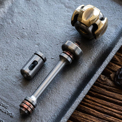 Push Slider – LAUTIE NoizC-Nano | PEI Stainless Steel Brass Titanium EDC Fidget Slider