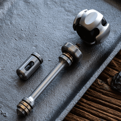 Push Slider – LAUTIE NoizC-Nano | PEI Stainless Steel Brass Titanium EDC Fidget Slider