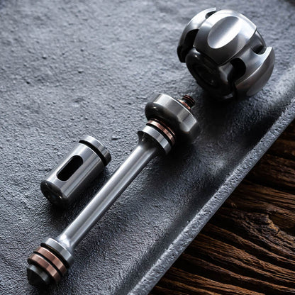 Push Slider – LAUTIE NoizC-Nano | PEI Stainless Steel Brass Titanium EDC Fidget Slider