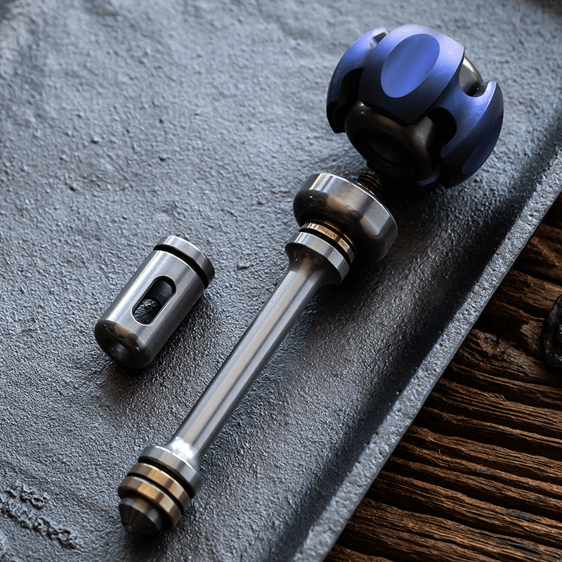 Push Slider – LAUTIE NoizC-Nano | PEI Stainless Steel Brass Titanium EDC Fidget Slider