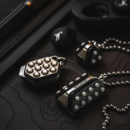 EDC Bead – LAUTIE Beetle Crash & Strawberry Crash | Zirconium Stainless Steel Copper Lanyard Pendant