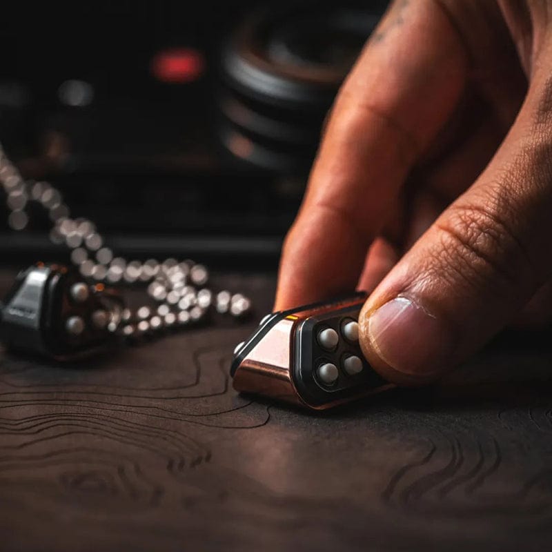 EDC Bead – LAUTIE Beetle Crash & Strawberry Crash | Zirconium Stainless Steel Copper Lanyard Pendant