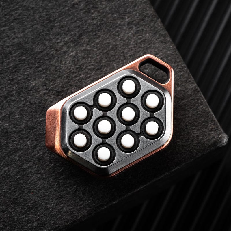 EDC Bead – LAUTIE Beetle Crash & Strawberry Crash | Zirconium Stainless Steel Copper Lanyard Pendant