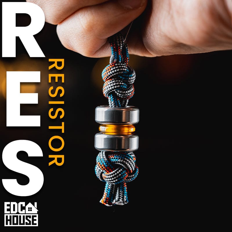 EDC Lanyard Bead – LAUTIE Resistor | Modular Paracord Bead Titanium Zircuti Superconductor