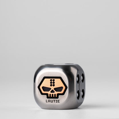 EDC Pendant – LAUTIE Warrior Monk Metal Dice | Stainless Steel Zirconium Copper Titanium