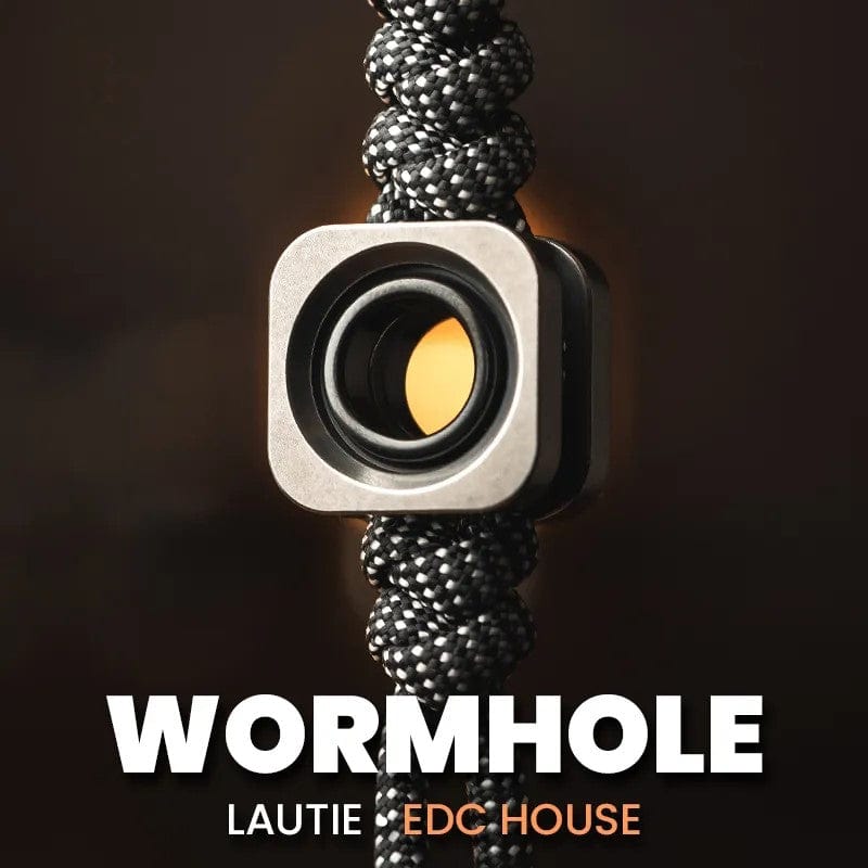 EDC Lanyard Bead – LAUTIE Wormhole Pendant | Titanium Zircuti Copper